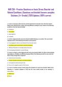 NUR 256 &ndash; Practice Questions on Acute Stress Disorder and Related Conditions &vert; Questions and detailed Answers complete Solutions &vert; A&plus; Graded &vert; 2026 Updates &vert; 100&percnt; correct