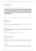 Huether McCance pathophysiology EXAM A&plus; GRADE ASSURED COMPLETE SOLUTIONS AND VERIFIED ANSWERS