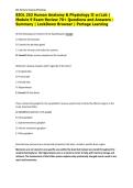 BIOL 252 Human Anatomy & Physiology II w&sol;Lab &vert; Module 9 Exam Review 70&plus; Questions and Answers -Summary &vert; LockDown Browser &vert; Portage Learning