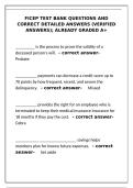 FiCEP Test Bank &ndash; Graded A&plus; with Verified Answers&NewLine;&NewLine;