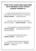 FiCEP Study Guide Prep &ndash; Latest Graded A&plus; Questions & Answers&NewLine;&NewLine;