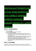 2026&sol;2027 Arizona Auctioneer Exam &vert; Actual Questions & Verified Answers &vert; S-Tier Elite Test Bank &vert; 88 Q&A &vert; Instant Download PDF