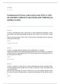 VATI RN fundamentals proctored EXAM A&plus; GRADE ASSURED COMPLETE SOLUTIONS AND VERIFIED ANSWERS