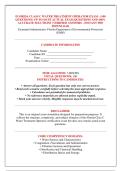 FLORIDA CLASS C WATER TREATMENT OPERATOR EXAM - &lpar;100 &NewLine;QUESTIONS&rpar; UP-TO-DATE ACTUAL EXAM QUESTIONS AND 100&percnt; &NewLine;ACCURATE SOLUTIONS &vert; VERIFIED ANSWERS - INSTANT PDF &NewLine;DOWNLOAD 