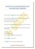 HCB TCCC EXAM QUESTIONS AND&NewLine;ANSWERS 2026 VERIFIED&period;