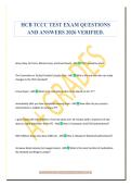 HCB TCCC TEST EXAM QUESTIONS&NewLine;AND ANSWERS 2026 VERIFIED&period;
