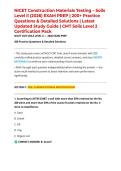 NICET Construction Materials Testing &ndash; Soils Level II &lpar;2026&rpar; EXAM PREP &vert; 200&plus; Practice Questions & Detailed Solutions &vert; Latest Updated Study Guide &vert; CMT Soils Level 2 Certification Pack