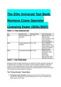 The Elite Universal Test Bank&colon; 2026&sol;2027 Montana Crane Operator Licensing Exam &vert; 60 Q&A &vert; Instant Download PDF
