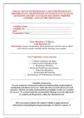 NUR 631 ADVANCED PHYSIOLOGY AND PATHOPHYSIOLOGY &NewLine;MIDTERM EXAM - &lpar;80 QUESTIONS&rpar; UP-TO-DATE ACTUAL EXAM &NewLine;QUESTIONS AND 100&percnt; ACCURATE SOLUTIONS &vert; VERIFIED &NewLine;ANSWERS - INSTANT PDF DOWNLOAD