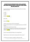 ACAS BEST PRACTICE KNOWLEDGE EXAM 1&vert;ACTUAL QUESTIONS AND VERIFIED ANSWERS&vert;GRADED A&plus;&vert;PASS FIRST ATTEMPT&vert;BRAND NEW 2026 UPDATE&excl;&excl;&excl;&excl;&excl;&excl;&excl;