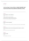 CCRN neonatal EXAM A&plus; GRADE ASSURED COMPLETE SOLUTIONS AND VERIFIED ANSWERS