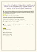 Exam 4&colon; PRN1178&sol; PRN 1178 &lpar;New 2026&sol; 2027 Update&rpar; Client-Centered Care II Review&vert; Complete Question & Answer&vert; 100&percnt; Correct&vert; A Grade - Rasmussen
