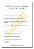 NSG 520 EXAM 1 QUESTIONS AND&NewLine;ANSWERS 2026 VERIFIED&period;