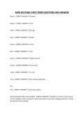 NURS 204 EXAM 2 MED TERMS QUESTIONS AND ANSWERS