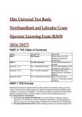 Elite S-Tier Mobile Crane Operator Test Bank 2026&sol;2027 &vert; Newfoundland OHS&comma; CSA Z150 & Load Dynamics Masterclass