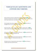 NURS 623 EXAM 1 QUESTIONS AND&NewLine;ANSWERS 2026 VERIFIED&period;