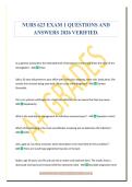 NURS 623 EXAM 1 QUESTIONS AND&NewLine;ANSWERS 2026 VERIFIED&period;