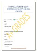 MARYVILLE NURS 623 EXAM 1&NewLine;QUESTIONS AND ANSWERS 2026&NewLine;VERIFIED&period;