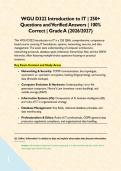 WGU D322 Introduction to IT &vert; 250&plus; Questions and Verified Answers &vert; 100&percnt; Correct &vert; Grade A &lpar;2026&sol;2027&rpar;&NewLine;&NewLine;
