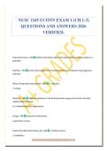 NUSC 1165 UCONN EXAM 1 &lpar;CH&period;1-3&rpar;&NewLine;QUESTIONS AND ANSWERS 2026&NewLine;VERIFIED&period;