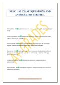 NUSC 1165 EXAM 2 QUESTIONS AND&NewLine;ANSWERS 2026 VERIFIED&period;