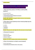ACAMS Prep Mock Exam &ndash; Questions & Answers &NewLine;&lbrack;Verified Answers&rsqb; Plus Rationales &lpar;2026&sol;27&rpar;