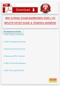 MDC2 Bundle 2026 &vert; Exam 1&comma; Exam 2 & Final &vert; Complete Study Guides&comma; Q&A & Verified Answers &vert; Rasmussen Multidimensional Care II
