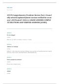 HESI PN comprehensive EXAM A&plus; GRADE ASSURED COMPLETE SOLUTIONS AND VERIFIED ANSWERS