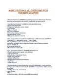 MGMT 335 EXAM 2 NIU QUESTIONS WITH CORRECT ANSWERS