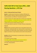 NURS 5434 FNP III Final Exam &lpar;PDF&rpar; &vert; 2026 &NewLine;Nursing Questions &vert; UTA Prep