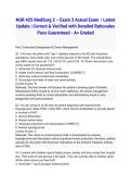 NUR 425 MedSurg 2 &ndash; Exam 3 Actual Exam 2026&sol;2027 &vert; Latest Update &vert; Correct & Verified with Detailed Rationales Pass Guaranteed - A&plus; Graded