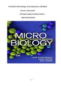 Test Bank For Microbiology&colon; An Evolving Science&comma; 6th Edition by Joan L&period; Slonczewski &vert;All Chapters&vert; Q&As Verified&vert; Graded A&plus; &vert;ISBN 9781324033561&NewLine;