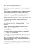 VFIS QUESTIONS AND ANSWERS