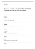 TEAS EXAM A&plus; GRADE ASSURED COMPLETE SOLUTIONS AND VERIFIED ANSWERS