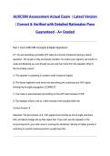 AUXCOM Assessment Actual Exam 2026&sol;2027 &vert; Latest Version &vert; Correct & Verified with Detailed Rationales Pass Guaranteed - A&plus; Graded