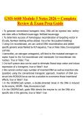 GMS 6440 Module 5 Notes 2026 &vert; Complete Review & Exam Prep Guide &lpar;Latest Updated Study Pack&rpar;