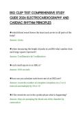 EKG CLEP TEST COMPREHENSIVE STUDY&NewLine;GUIDE 2026 ELECTROCARDIOGRAPHY AND&NewLine;CARDIAC RHYTHM PRINCIPLES