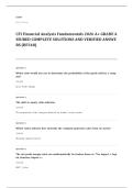 CFI FMVA EXAM A&plus; GRADE ASSURED COMPLETE SOLUTIONS AND VERIFIED ANSWERS