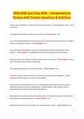 GMS 6440 Quiz Prep 2026 &ndash; Comprehensive Review with Practice Questions & Solutions