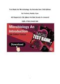 Test Bank For Microbiology&colon; An Introduction 13th Edition by Tortora&comma; Funke&comma;All Chapters&lpar;1-28&rpar; &vert;Q&As Verified &vert;Grade A&plus; Assured &vert;ISBN 9780134605180&NewLine;