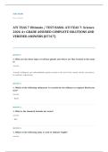 TEAS EXAM A&plus; GRADE ASSURED COMPLETE SOLUTIONS AND VERIFIED ANSWERS