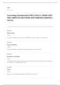 CFI FMVA EXAM A&plus; GRADE ASSURED COMPLETE SOLUTIONS AND VERIFIED ANSWERS