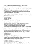 NSN S4525 FINAL QUESTIONS AND ANSWERS