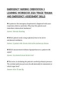 EMERGENCY NURSING ORIENTATION 3&NewLine;LEARNING WORKBOOK 2026 TRIAGE TRAUMA&NewLine;AND EMERGENCY ASSESSMENT SKILLS