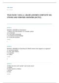 TEAS EXAM A&plus; GRADE ASSURED COMPLETE SOLUTIONS AND VERIFIED ANSWERS