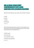 EMS 131 EXAM 1 EXAM SCRIPT&NewLine;COMPREHENSIVE STUDY GUIDE&NewLine;QUESTIONS WITH ACCURATE SOLUTIONS&NewLine;