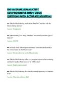 EMS 131 EXAM 2 EXAM SCRIPT&NewLine;COMPREHENSIVE STUDY GUIDE&NewLine;QUESTIONS WITH ACCURATE SOLUTIONS&NewLine;