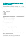 COMM 203 - Exam 1 Questions and All Correct Answers&period;