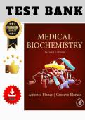 Test Bank &ndash; Medical Biochemistry 2nd Edition by Antonio & Gustavo Blanco &vert; All Chapters &lpar;1&ndash;32&rpar;
