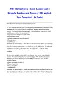 NUR 425 MedSurg 2 &ndash; Exam 3 Actual Exam 2026&sol;2027 &vert; Complete Questions and Answers&comma; 100&percnt; Verified &ndash; Pass Guaranteed - A&plus; Graded